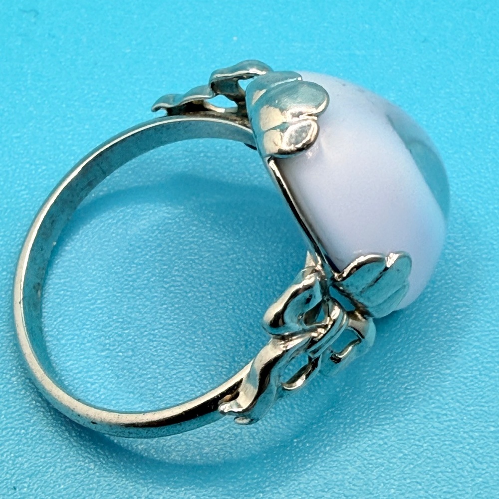 Avon Vintage Blue Moonstone Ring - Picture 6 of 6
